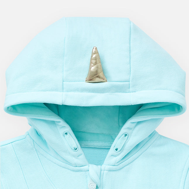 Nell the Narwhal Zip-Up Hoodie