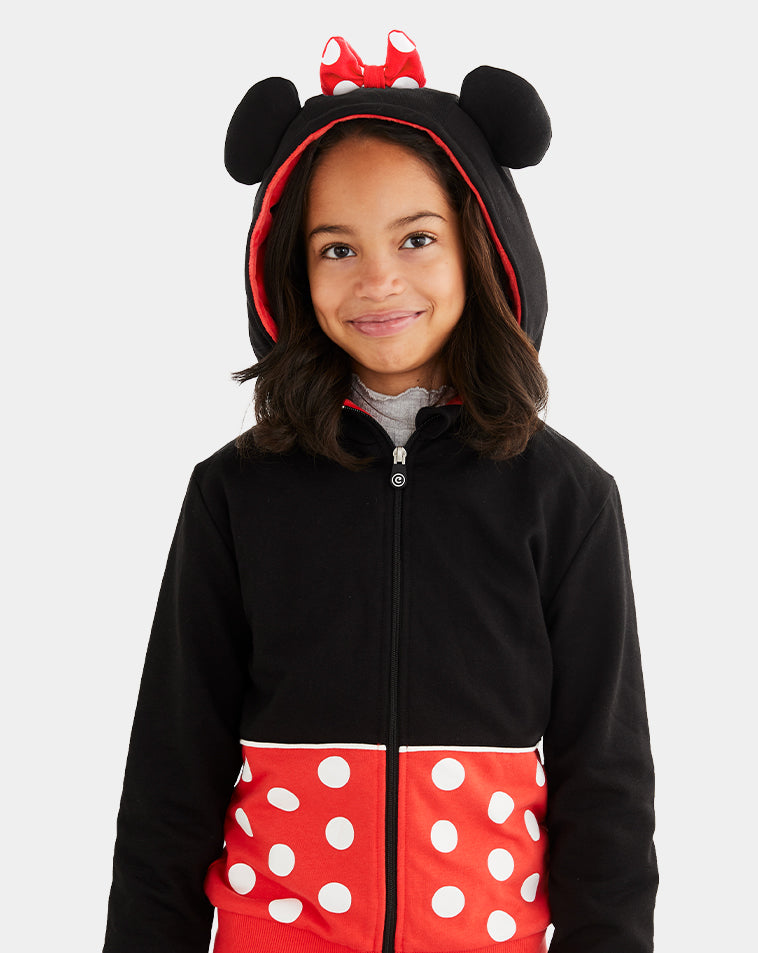 Disney Women's Fleece Black Sweatpants Minnie Mouse
