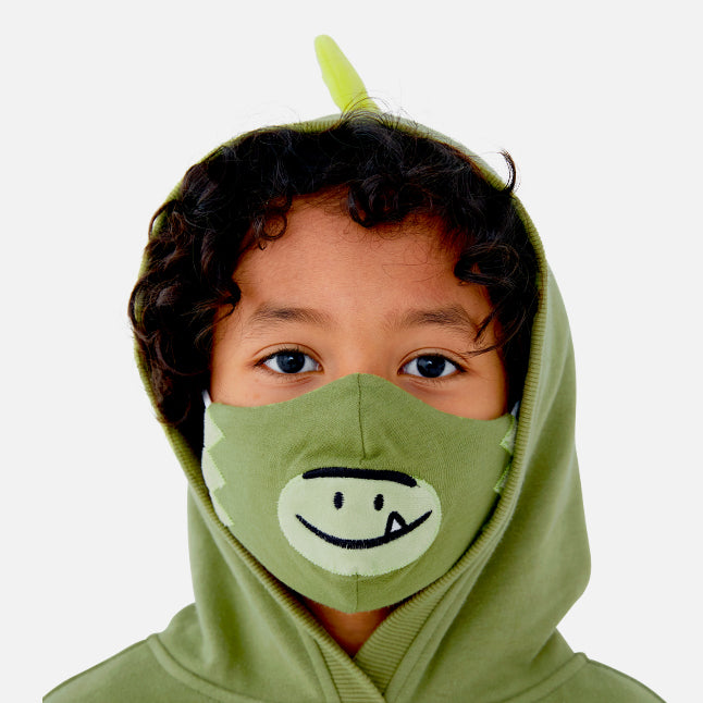 Dayo the Dinosaur Embroidered Mask